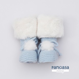 Botas Forro Polar Pangasa Azul Empolvado