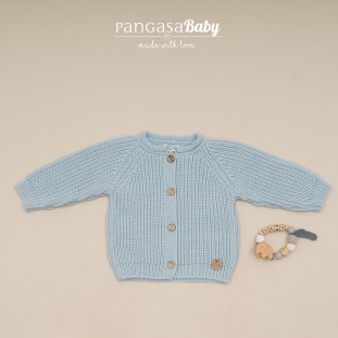 Chaqueta Gruesa Azul Empolvado Pangasa