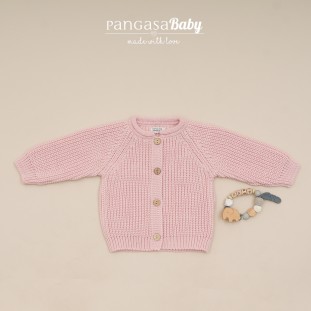 Chaqueta Gruesa Rosa Empolvado Pangasa